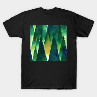 Watercolor Christmas Trees T-Shirt